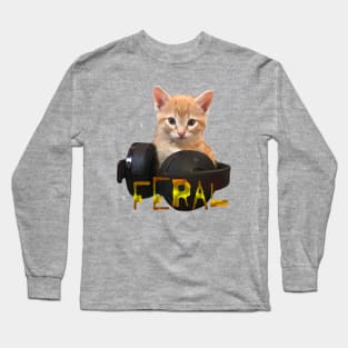 Gamer Kitten Feral Long Sleeve T-Shirt